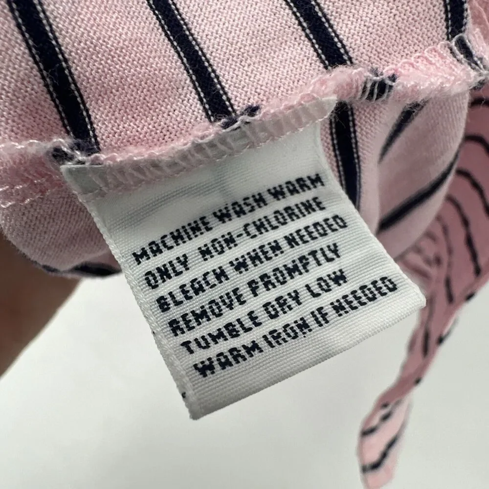 Ralph‎ Lauren Shirt Mens XXL Golf Polo Pink Blue Striped LAUREL ISLAND LINKS